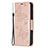 Leather Case Stands Butterfly Flip Cover L09 Holder for Apple iPhone 15 Pro Max Pink