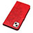 Leather Case Stands Butterfly Flip Cover L10 Holder for Apple iPhone 14 Plus Red