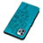 Leather Case Stands Butterfly Flip Cover L10 Holder for Apple iPhone 14 Pro Blue