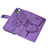 Leather Case Stands Butterfly Flip Cover L10 Holder for Apple iPhone 14 Pro Clove Purple