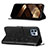 Leather Case Stands Butterfly Flip Cover L10 Holder for Apple iPhone 15 Pro Black