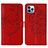 Leather Case Stands Butterfly Flip Cover L10 Holder for Apple iPhone 15 Pro Red