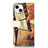 Leather Case Stands Fashionable Pattern Flip Cover A07 Holder for Apple iPhone 13 Mini