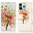 Leather Case Stands Fashionable Pattern Flip Cover A07 Holder for Apple iPhone 15 Pro