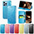 Leather Case Stands Fashionable Pattern Flip Cover H01 Holder for Apple iPhone 14 Pro