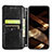 Leather Case Stands Fashionable Pattern Flip Cover H02 Holder for Apple iPhone 15