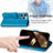 Leather Case Stands Fashionable Pattern Flip Cover H03 Holder for Apple iPhone 14 Pro