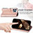 Leather Case Stands Fashionable Pattern Flip Cover H04 Holder for Apple iPhone 14 Pro