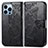 Leather Case Stands Fashionable Pattern Flip Cover H07 Holder for Apple iPhone 13 Pro
