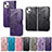 Leather Case Stands Fashionable Pattern Flip Cover H08 Holder for Apple iPhone 15