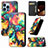 Leather Case Stands Fashionable Pattern Flip Cover H09 Holder for Apple iPhone 14 Pro Max