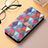 Leather Case Stands Fashionable Pattern Flip Cover H09 Holder for Apple iPhone 16 Pro Max Hot Pink