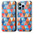 Leather Case Stands Fashionable Pattern Flip Cover H10 Holder for Apple iPhone 14 Pro Max