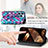 Leather Case Stands Fashionable Pattern Flip Cover H10 Holder for Apple iPhone 15 Pro