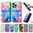 Leather Case Stands Fashionable Pattern Flip Cover H10 Holder for Apple iPhone 15 Pro