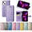 Leather Case Stands Fashionable Pattern Flip Cover H11 Holder for Apple iPhone 14 Plus