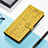 Leather Case Stands Fashionable Pattern Flip Cover H11 Holder for Apple iPhone 15 Pro Max Yellow