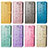 Leather Case Stands Fashionable Pattern Flip Cover H12 Holder for Apple iPhone 14 Pro