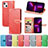 Leather Case Stands Fashionable Pattern Flip Cover H13 Holder for Apple iPhone 13