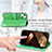 Leather Case Stands Fashionable Pattern Flip Cover H13 Holder for Apple iPhone 15