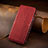 Leather Case Stands Fashionable Pattern Flip Cover H14 Holder for Apple iPhone 13 Red