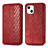 Leather Case Stands Fashionable Pattern Flip Cover H15 Holder for Apple iPhone 14 Red