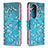 Leather Case Stands Fashionable Pattern Flip Cover Holder B01F for Huawei P50