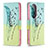 Leather Case Stands Fashionable Pattern Flip Cover Holder B01F for Huawei P50