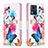 Leather Case Stands Fashionable Pattern Flip Cover Holder B01F for Motorola Moto E13