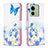 Leather Case Stands Fashionable Pattern Flip Cover Holder B01F for Motorola Moto Edge (2023) 5G