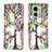 Leather Case Stands Fashionable Pattern Flip Cover Holder B01F for Motorola Moto Edge (2023) 5G