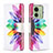 Leather Case Stands Fashionable Pattern Flip Cover Holder B01F for Motorola Moto Edge (2023) 5G