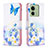 Leather Case Stands Fashionable Pattern Flip Cover Holder B01F for Motorola Moto Edge 40 5G