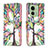 Leather Case Stands Fashionable Pattern Flip Cover Holder B01F for Motorola Moto Edge 40 5G Green