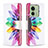 Leather Case Stands Fashionable Pattern Flip Cover Holder B01F for Motorola Moto Edge 40 5G Mixed
