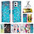 Leather Case Stands Fashionable Pattern Flip Cover Holder B01F for Motorola Moto G73 5G