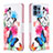 Leather Case Stands Fashionable Pattern Flip Cover Holder B01F for Motorola Moto X40 5G Colorful