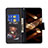 Leather Case Stands Fashionable Pattern Flip Cover Holder B01F for Nokia C12