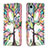 Leather Case Stands Fashionable Pattern Flip Cover Holder B01F for Nokia C12