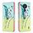 Leather Case Stands Fashionable Pattern Flip Cover Holder B01F for Nokia C21