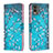 Leather Case Stands Fashionable Pattern Flip Cover Holder B01F for Nokia C210