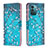 Leather Case Stands Fashionable Pattern Flip Cover Holder B01F for Nokia G11