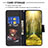 Leather Case Stands Fashionable Pattern Flip Cover Holder B01F for OnePlus Nord CE 2 5G