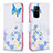 Leather Case Stands Fashionable Pattern Flip Cover Holder B01F for Oppo A94 5G