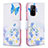 Leather Case Stands Fashionable Pattern Flip Cover Holder B01F for Oppo A95 5G