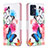 Leather Case Stands Fashionable Pattern Flip Cover Holder B01F for Oppo Find X5 Lite 5G Colorful