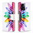 Leather Case Stands Fashionable Pattern Flip Cover Holder B01F for Oppo K10 5G India Mixed