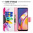 Leather Case Stands Fashionable Pattern Flip Cover Holder B01F for Oppo Reno5 Lite