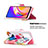 Leather Case Stands Fashionable Pattern Flip Cover Holder B01F for Oppo Reno5 Z 5G