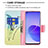 Leather Case Stands Fashionable Pattern Flip Cover Holder B01F for Oppo Reno6 5G